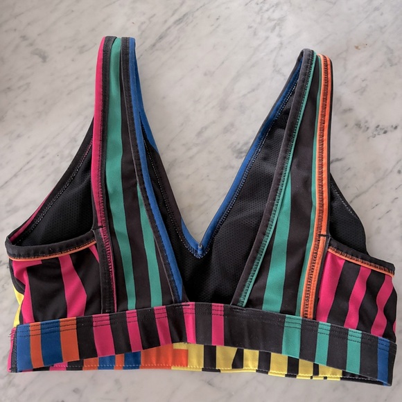 Nike Multi Print Plunge Sports Bra Size Small - Picture 4 of 4
